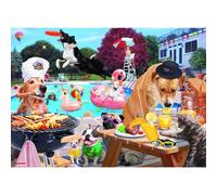 Ravensburger Jours de chien de l'été Puzzle 1000 pièces 70 x 50 cm dès 14 ans