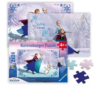 Ravensburger Puzzle enfant classique – La Reine des Neiges Sœurs pour Toujours – 2 x 24 pièces