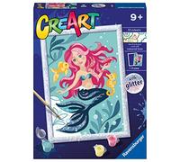 Ravensburger Kits CreArt Enchanting Mermaid Paint by Numbers pour Enfants et Adultes à partir de 9 Ans - Set de Bricolage pour Enfants