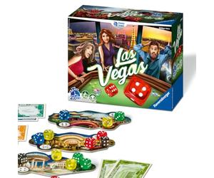 Ravensburger - Las Vegas Jeu de Société - Jeu Casino Stratégique - Jeu d'Ambiance Familial avec Dés - De 2 à 5 Joueurs - Dès 8 Ans - 26745 - Version Française