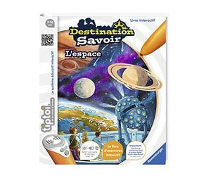 Ravensburger - Livre d'aventure interactif tiptoi - Destination savoir L'espace - Jeux électroniques éducatifs sans écran et en français - A partir de 7 ans - 00679
