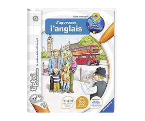 Ravensburger - Livre d'aventure interactif tiptoi - J'apprends l'anglais - Jeux électroniques éducatifs sans écran et en français - A partir de 4 ans - 00606