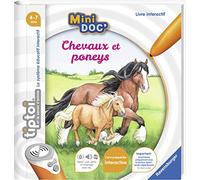 Ravensburger - Livre interactif tiptoi Mini Doc' - Les chevaux et poneys - Jeux électroniques éducatifs sans écran en français - Enfants à partir de 4 ans - 00031