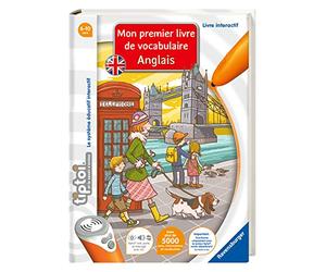 Ravensburger - Livre interactif tiptoi - Mon Premer Livre de Vocabulaire Anglais - Jeux électroniques éducatifs sans écran en français - A partir de 6 ans - 00670