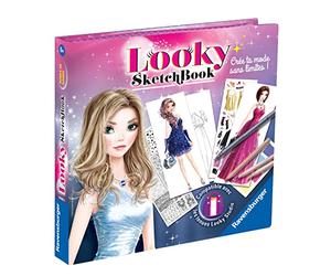 Ravensburger - Looky Sketch Book - Robes de soirée - Loisir créatif - Dessin de Mode - Stylisme - Activité détente et créative - Dès 6 Ans - 18082 - Version française