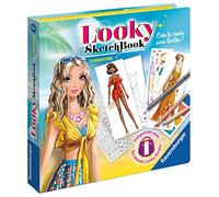 Ravensburger - Looky Sketch Book - Summertime - Loisir créatif - Dessin de Mode - Stylisme - Activité détente et créative - Dès 6 Ans - 18125 - Version française