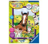 Ravensburger Malen nach Zahlen 20299 - Süße Tierkinder - Kinder ab 9 Jahren