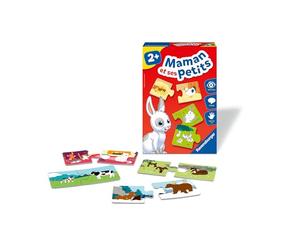 Ravensburger Maman et Ses Petits - Jeu d’Association Animaux dès 2 Ans - Puzzle éducatif Auto-correctif - Développe Le langage et l’Observation