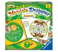 Ravensburger - Mandala Designer 2 en 1 - Horses - Loisirs créatifs pour enfants dès 6 ans