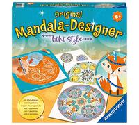Ravensburger - Mandala Designer - Pochoirs et crayons inclus - Boho Style - Jeu créatif dès 6 ans bleu TU