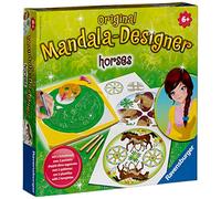 Ravensburger - Mandala Designer - Dessin - Loisir créatif - Pochoirs - Crayons de couleur inclus - Horses - Activité créative - Enfant - Dès 6 ans - 29742 - Version française