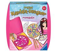Ravensburger - Mandala Designer - Mini - Dessin - Loisir créatif - Kit Voyage - Pochoir - Romantic - Activité créative - Enfant - Dès 6 Ans - 29947 - Version française