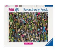 Ravensburger - Puzzle 500 pièces - Marché flottant, Indonésie - Dès 12 ans