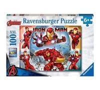Ravensburger-Marvel Heros-Puzzle 100 Pieces Xxl - Le Puissant Iron Man / Marvel Avengers-4005556133772-A Partir De 6 Ans Multicolore G