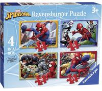 Ravensburger Marvel Spider-Man Boîte de 4 cm (12, 16, 20, 24 pièces) Puzzle