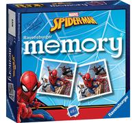 Ravensburger Marvel Spiderman Mini Memory Game - Matching Picture Snap Pairs Game For Kids Age 3 Years and Up