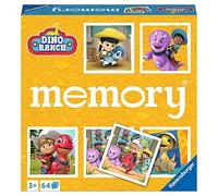 Ravensburger Memory Dino Ranch - 20923 - Le Classique du Jeu avec des Images de la Populaire série télévisée Dino Ranch, Jeu de Note pour 2 à 8 Joueurs à partir de 3 Ans