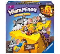 Ravensburger - Miam Miaou - La Course aux fromages - Premier Jeu de société Enfants - Jeu de Parcours Fun évolutif coopératif - 2 à 4 Joueurs dès 3 Ans - Mixte - 20818 - Version française