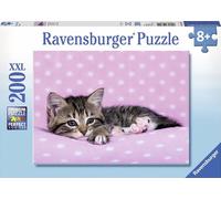 Ravensburger Mignon chaton sur une couverture rose 200 pièces