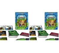 Ravensburger - Minecraft Explorers - Jeu de société Familial - Jeu de Cartes coopératif- 1 à 4 Joueurs dès 8 Ans - 21580 - Version française. (Lot de 2)