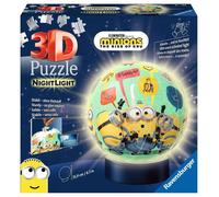 Ravensburger Minions 2 Veilleuse 11180 - Boule de puzzle 3D avec LED, 72 pièces, dès 6 ans