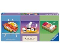 Ravensburger Minipuzzle-Trio 100 Teile - Ukiyo-e Katzenkrieger, Roter Panda & Drache