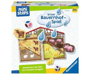 Ravensburger ministeps 4173 Notre Jeu de Ferme, Premier Jeu sur Les Animaux, Les Couleurs et Les Formes - Jouets dès 2 Ans