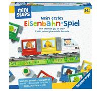 Ravensburger ministeps 4187 Mon Premier Jeu de Chemin de Fer, Premier Jeu de dés et de Puzzle pour Apprendre Les Couleurs, Jouet à partir de 2 Ans
