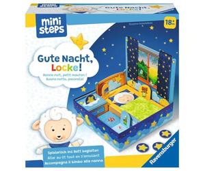 Ravensburger ministeps 4196 Bonne Nuit, Locke - Accompagnez au lit de manière ludique - pour Un rituel de Sommeil Relaxant, Jouet à partir de 18 Mois