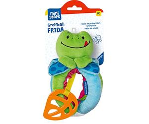 Ravensburger Ministeps - 4578 - Frida - Hochet en peluche douce - Avec clochette et anneau de dentition - Jouet bébé à partir de 0 mois