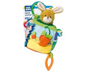 Ravensburger ministeps 4584 Pelle Cube d'activité Doux avec Film crépitant et Anneau de Dentition, Jouet pour bébé à partir de 6 Mois