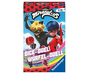 Ravensburger Miraculous 20893 Jeu de dés passionnant avec Lady Bug et Chat Noir à partir de 6 Ans