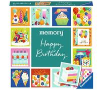 Ravensburger - Jeu en Famille - Mini Memory® - Joyeux Anniversaire - Le Parfait Jeu pour Offrir mêlant Observation, Association et mémorisation - À partir de 3 Ans - 22399