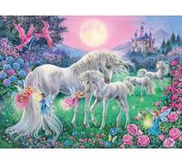 Ravensburger Moonlight Unicorns Puzzle 13670 Color Starline, Jaune