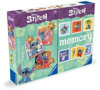 Ravensburger - Multipack Memory® et Puzzle Disney Stitch, Puzzle et Jeu pour Enfants, Âge recommandé 4+
