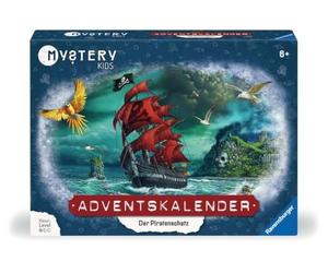 Ravensburger Mystery Kids Calendrier de l'Avent 20186 - Le trésor de pirate - Calendrier de l'Avent énigmes pour enfants à partir de 6 ans - 24 énigmes pour les amateurs d'EXIT