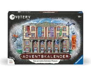 Ravensburger Mystery PRO 23853 Calendrier de l'Avent - Le musée du voyage dans le temps fou - 24 énigmes pour les amateurs d'EXIT à partir de 14 ans, niveau professionnel avec des énigmes difficiles