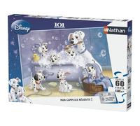 Ravensburger Nathan puzzle 60 p - Tous au bain ! / Disney 101 Dalmatiens