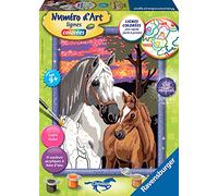 RAVENSBURGER - Numéro d'art - Chevaux au coucher de soleil