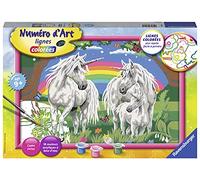 Ravensburger Kit créatif Numéro d'Art Grand Format Au Pays des Licornes – Dès 9 ans – 28918