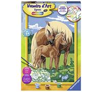 Ravensburger - Numéro d’Art Grand Format - Fiers Chevaux - Loisir créatif - Kit de Peinture par numéros - Activité détente et créative - Dès 7 Ans - 28921 - Version française