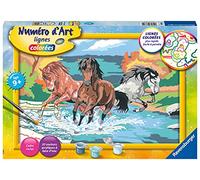 Ravensburger Numéro d’Art Grand Format Horde de Chevaux - Kit de peinture 28682 - Dès 9 ans
