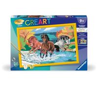 Ravensburger - Numéro d’Art Grand Format - Horde de Chevaux - Loisir créatif - Kit de Peinture par numéros - Activité détente et créative - Dès 9 Ans - 28682 - Version française