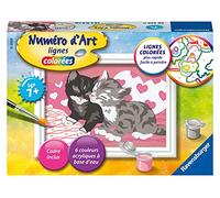 Ravensburger - Numéro d’Art Mini Format - Adorables Chatons - Loisir créatif - Kit de Peinture par numéros - Activité détente et créative - Dès 7 Ans - 28526 - Version française