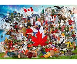 Ravensburger Oh Canada! 12001006 Puzzle de 1000 pièces pour Adultes - Outil fabriqué à la Main, fabriqué en Allemagne, Chaque pièce s'assemble Parfaitement