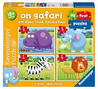 Ravensburger - Puzzle 2 pièces - 4 puzzles On Safari