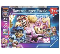 Ravensburger Paw Patrol Mighty Movie - 2x 12 Piece Jigsaw Puzzles for Kids Age 3
