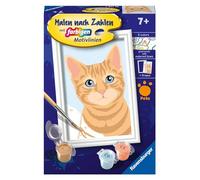 Ravensburger Peinture par numéros 23756 - Chat Mignon - Cadeaux de Pâques pour Enfants à partir de 7 Ans