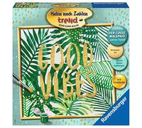 Ravensburger Peinture par numéros 28795 Good Vibes - Peinture par numéros pour Adultes - Résultat de Peinture Parfait grâce à des Accessoires d'artiste de Haute qualité, sans Cadre