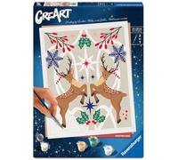 Ravensburger Peinture par numéros CreArt Adults Tendance – Cerf de Noël